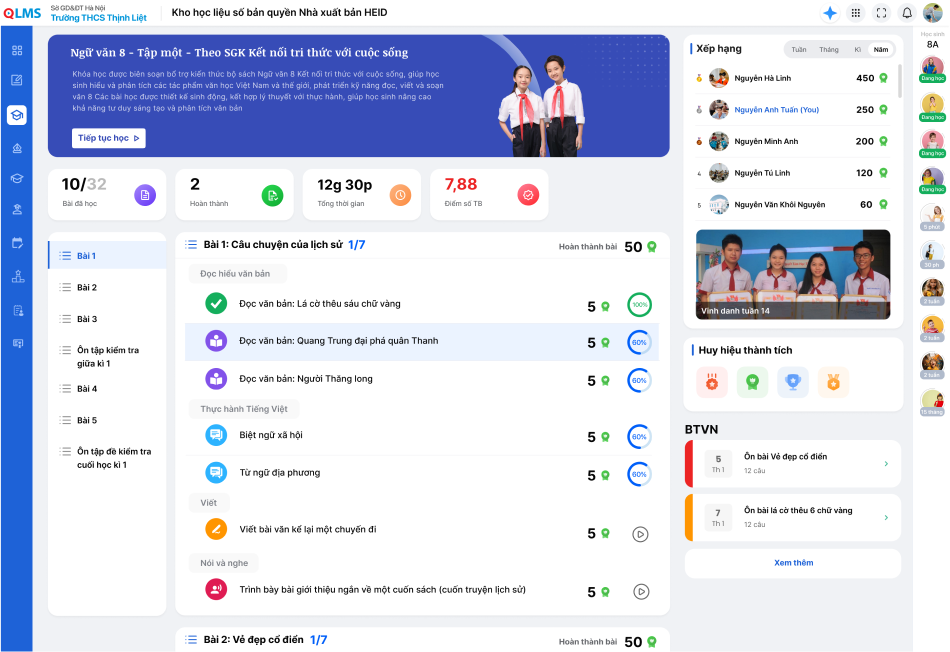 Bài tập kho học liệu